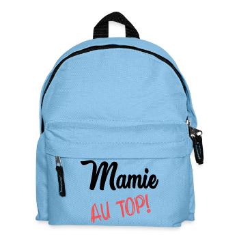 MAMIE. FÊTE DES MÈRES. BONNE FÊTE MAMIE - Sac à dos Enfant - bleu clair - Devant
