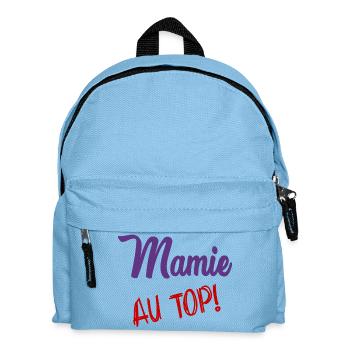 MAMIE. MAMAN. FÊTE DES MÈRES. BONNE FÊTE - Sac à dos Enfant - bleu clair - Devant