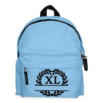 Vierzig Jahre, in lateinischen Ziffern Lorbeerkranz - Kinder Rucksack - Hellblau - Vorne