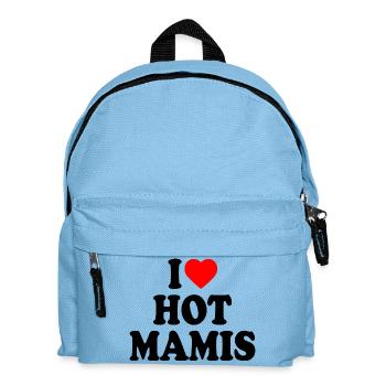 I love hot mamis - Kinder Rucksack - Hellblau - Vorne