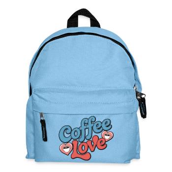 Kaffee-Liebe - Kinder Rucksack - Hellblau - Vorne