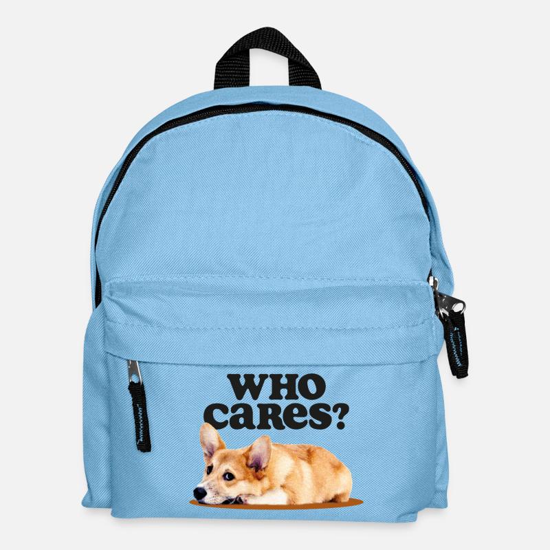 Corgi Apathy Club - Kids' Backpack - light blue