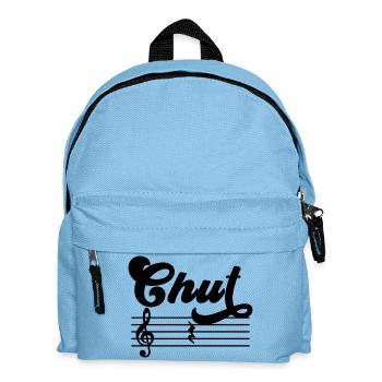Silence Music theory Humor Music Lessons - Kids' Backpack - light blue - Front
