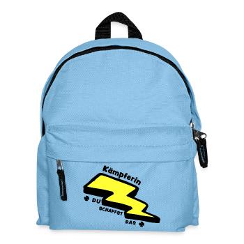 Lucky Charm: Fighter - You can do it! - Kids' Backpack - light blue - Front