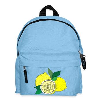 Citrus Print - Kids' Backpack - light blue - Front