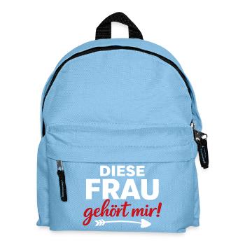 CETTE FEMME m’appartient Cadeau de partenaire pour les couples - Sac à dos Enfant - bleu clair - Devant
