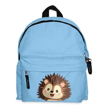 Kuscheliger Igelgrafik - Kinder Rucksack - Hellblau - Vorne