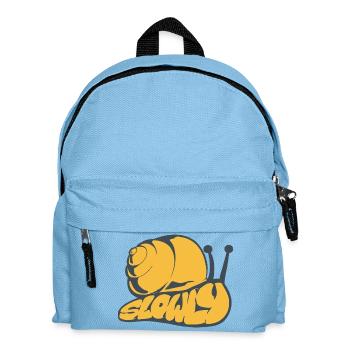 Langsam ein gezogenes Wort - Kinder Rucksack - Hellblau - Vorne