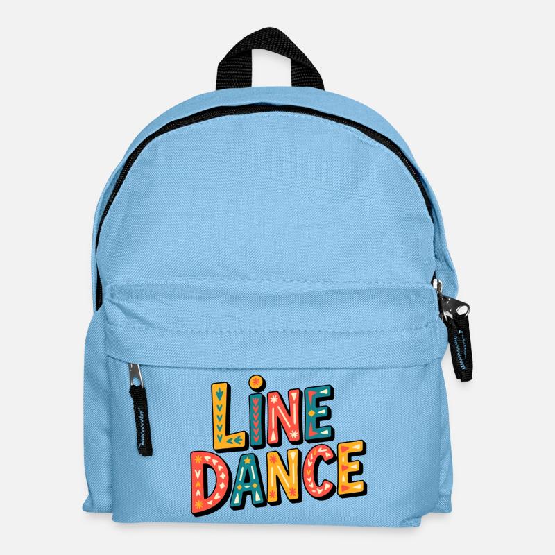 Line Dance Was - Kinder Rucksack - Hellblau