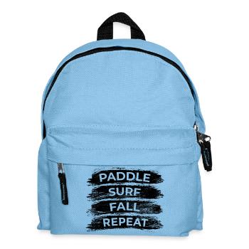 Paddle Surf Fall Repeat - Kinder Rucksack - Hellblau - Vorne