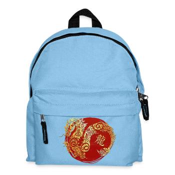 Drache Chinesisches Tierkreiszeichen Horoskop - Kinder Rucksack - Hellblau - Vorne