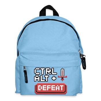 Strg Alt Entfernen Pixel Design - Kinder Rucksack - Hellblau - Vorne
