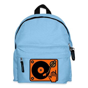 DJ Turntable grattant à la main - Sac à dos Enfant - bleu clair - Devant
