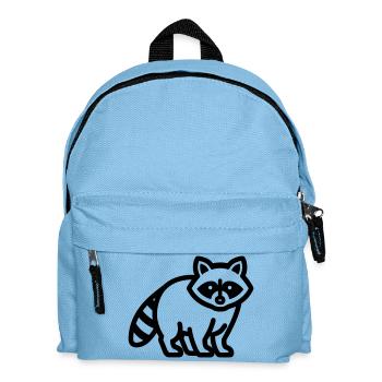 raccoon - Kids' Backpack - light blue - Front