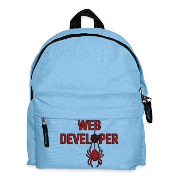 Web Developer Spider Logo Shirt - Kids' Backpack - light blue - Front
