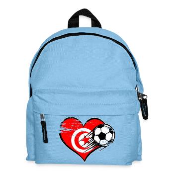 Tunisia Flag - Kids' Backpack - light blue - Front