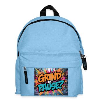 Grind ou pause ? Graffiti graphique - Sac à dos Enfant - bleu clair - Devant
