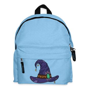 Vintage-Hexenhut-Halloween-Gruselsaison - Kinder Rucksack - Hellblau - Vorne