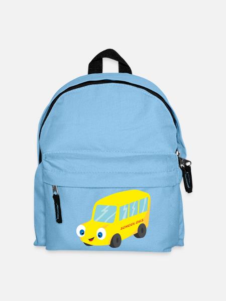 Schulbus - Kinder Rucksack - Hellblau