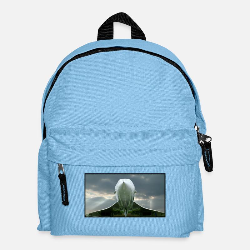 concorde & Sonnenstrahlen 120dpi - Kinder Rucksack - Hellblau