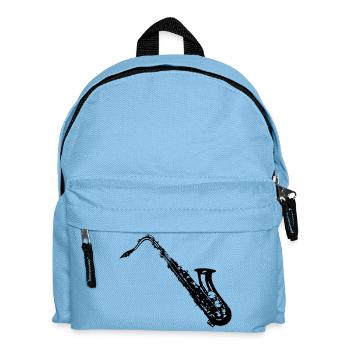 Saxophon - Kinder Rucksack - Hellblau - Vorne
