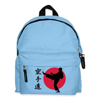 Karate - Kinder Rucksack - Hellblau - Vorne
