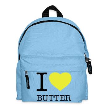 I LOVE BUTTER - Kids' Backpack - light blue - Front