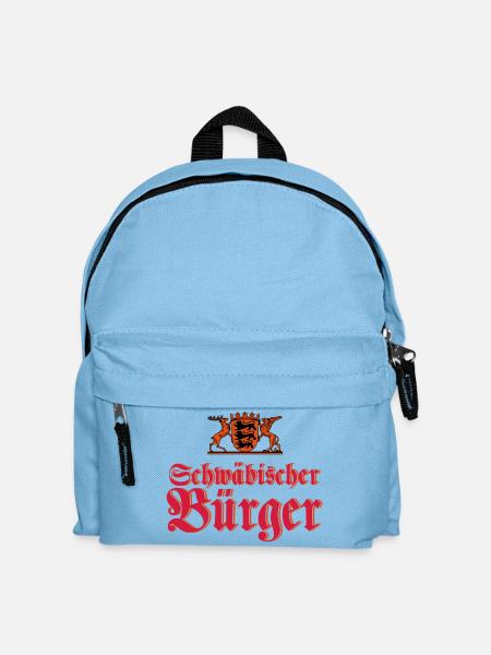 Schwäbischer Bürger - Kinder Rucksack - Hellblau