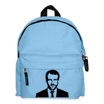 Macron Président  - Sac à dos Enfant - bleu clair - Devant