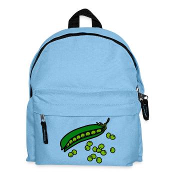 erbsen peas halloween gemuese vegetables22 - Kinder Rucksack - Hellblau - Vorne