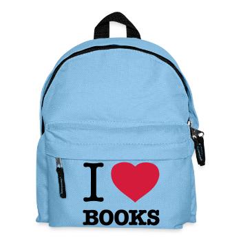 J’AIME LES LIVRES Livres Rat de bibliothèque Rat de bibliothèque Rat de bibliothèque Rat de bibliothèque - Sac à dos Enfant - bleu clair - Devant