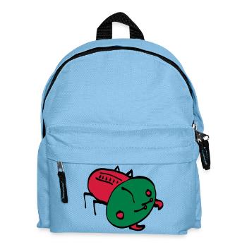bug color VECTOR insect crawling animal - Kids' Backpack - light blue - Front