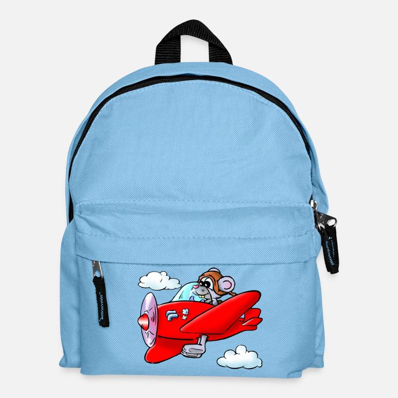 Flugmaus - Kinder Rucksack - Hellblau