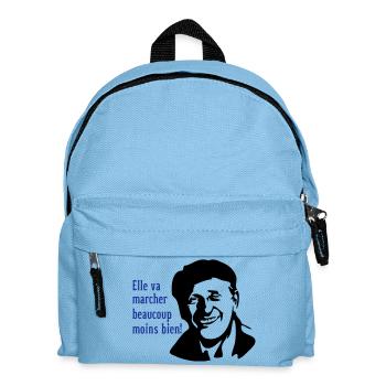 elle va marcher beaucoup moins bien! - Sac à dos Enfant - bleu clair - Devant