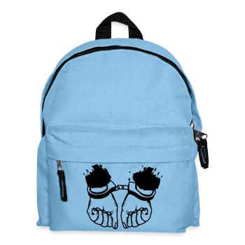 Hands and handcuffs - Kids' Backpack - light blue - Front