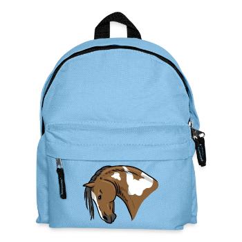 Portrait de cheval - Sac à dos Enfant - bleu clair - Devant