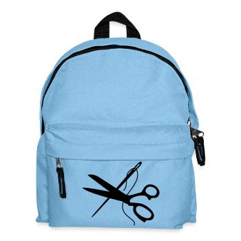 schere nadel schneider handwerk - Kinder Rucksack - Hellblau - Vorne