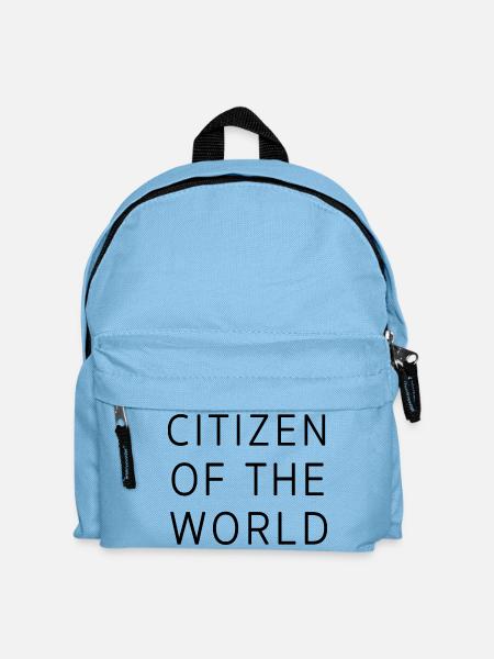 Citizen of the World Weltbürger Reisen Geschenk - Kinder Rucksack - Hellblau