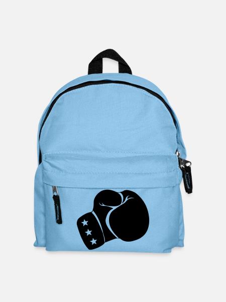 Boxhandschuh Boxen - Kinder Rucksack - Hellblau