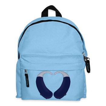 Aides cardiaques et auditives - Sac à dos Enfant - bleu clair - Devant