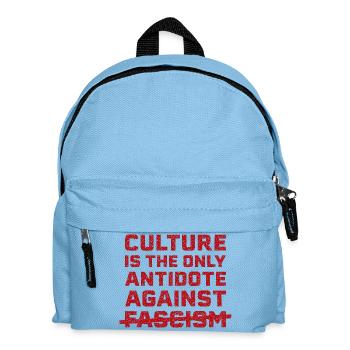 Culture against fascism - Kids' Backpack - light blue - Front