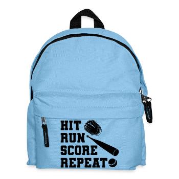 Score de coups sûrs au baseball - Sac à dos Enfant - bleu clair - Devant