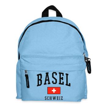 Basel Switzerland Flag - Kids' Backpack - light blue - Front