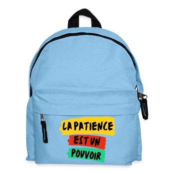 La Patience, Un Pouvoir Coloré - Sac à dos Enfant - bleu clair - Devant