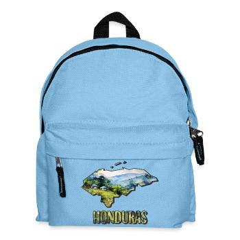 Watercolor Map of Honduras - Kids' Backpack - light blue - Front