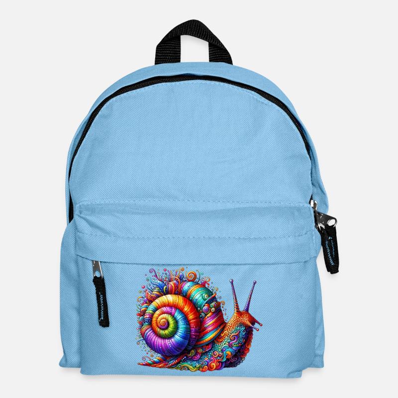 Schnecke - Kinder Rucksack - Hellblau