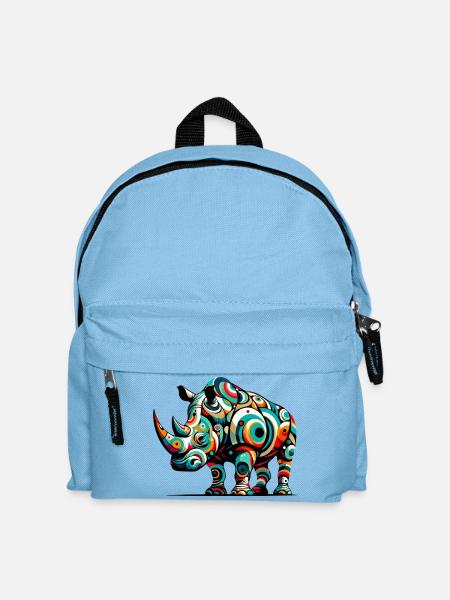 Rhinoceros - Kids' Backpack - light blue