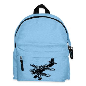 Propeller Airplane Graphic - Kids' Backpack - light blue - Front