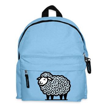Schaf - Kinder Rucksack - Hellblau - Vorne