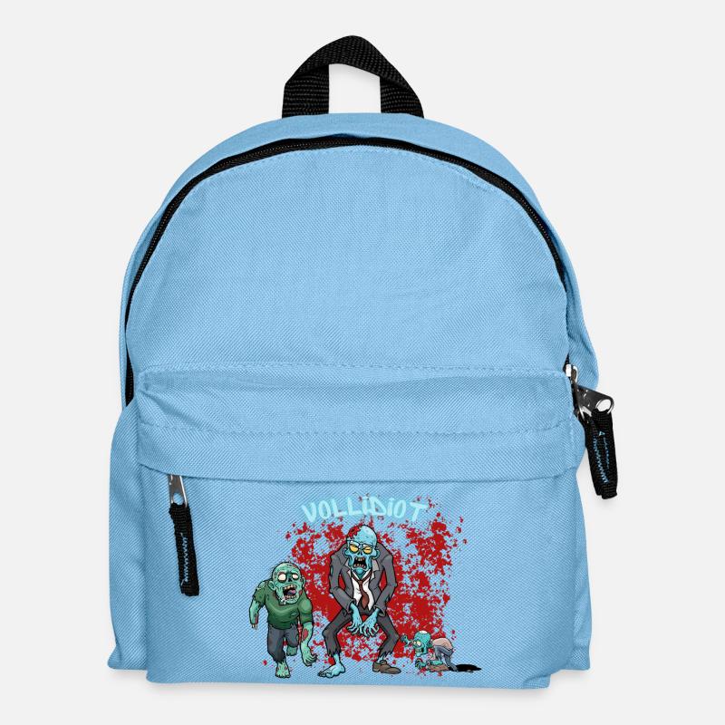 Vollidiot - Kinder Rucksack - Hellblau